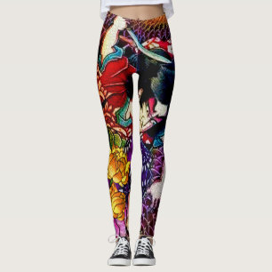 Leggings Serpiente que lucha del samurai