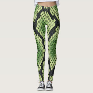 Leggings Serpiente verde