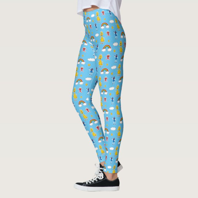 Leggings Sesame Pals Rainbow Doodley Pattern (Izquierda)