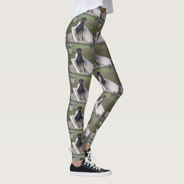 Leggings sesión de doberman pincher (Derecha)