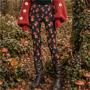 Leggings Seta Mágica Amanita Muscaria Roja Manchada