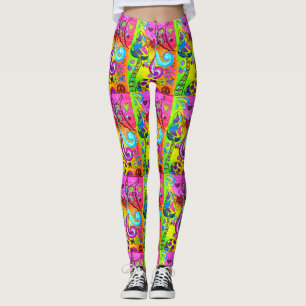Leggings setas psicodélicas maravillosas