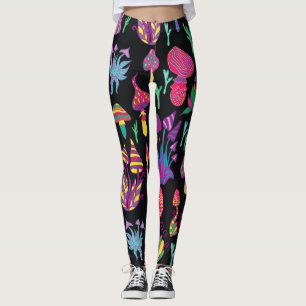 Leggings Setas psicodélicas Patrón de colores arcoiris