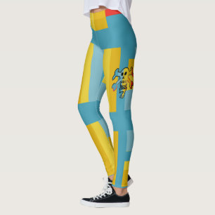LEGGINGS SEVEN SKULL BY MASANSER PIXELAT