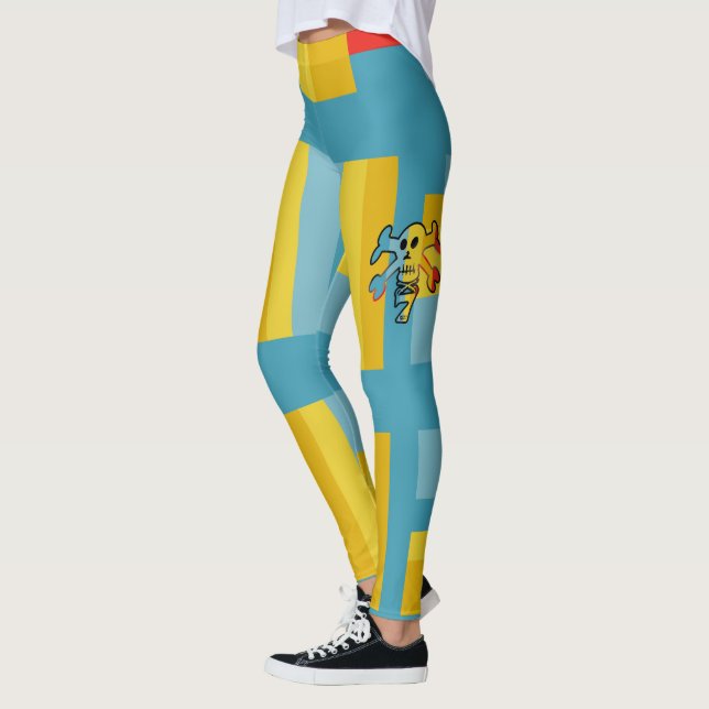LEGGINGS SEVEN SKULL BY MASANSER PIXELAT (Izquierda)
