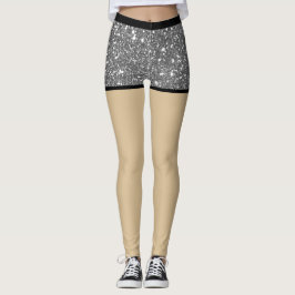 Leggings Sexy Glam Fake shorts l Purpurina Metalizado