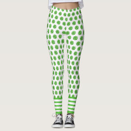 Leggings Shamrock afortunadas del Día de San Patri
