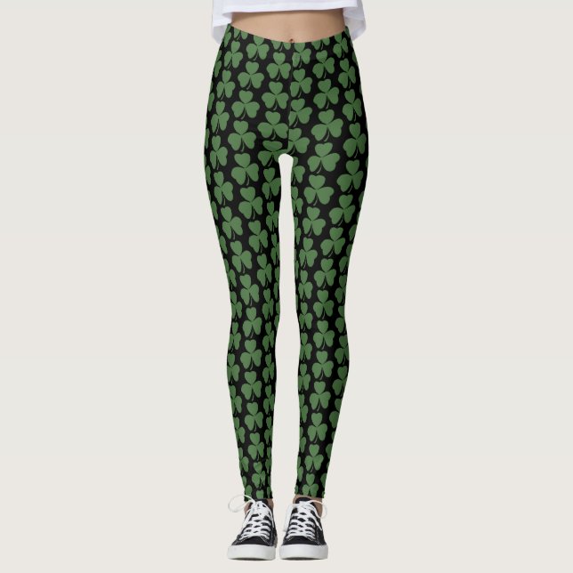 Leggings Shamrock del Día de San Patricio (Anverso)