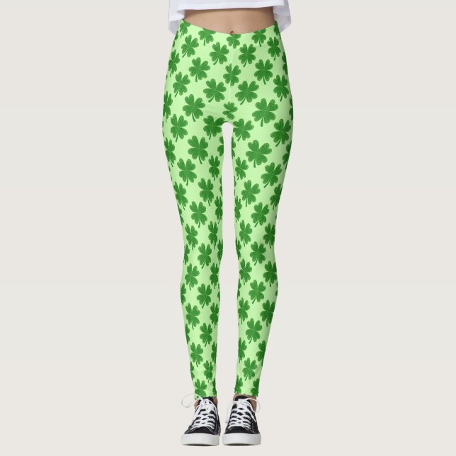Leggings Shamrock del Día de San Patricio (Anverso)