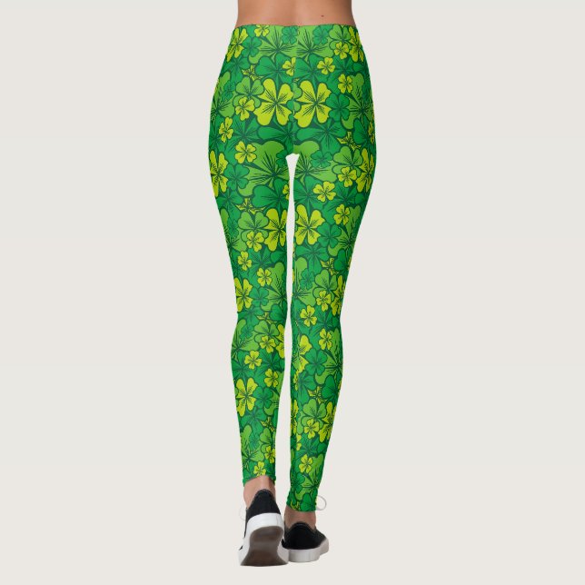 Leggings Shamrock irlandés (Reverso)