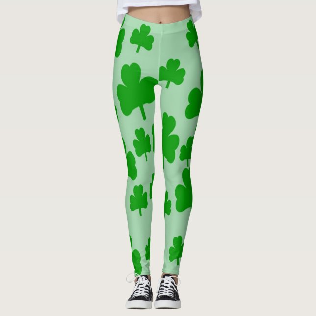 Leggings Shamrock verde (Anverso)