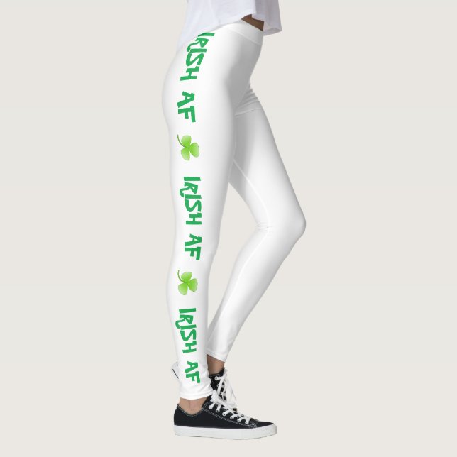 Leggings Shamrock verde irlandés en el Día de San Patricio (Derecha)