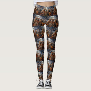Leggings Shar Pei Halloween Spooky