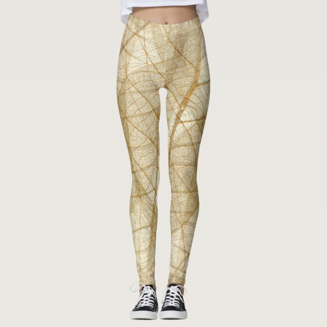 Leggings Sheer Lace Leaves (Anverso)