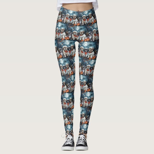 Leggings Shih Tzu Halloween Spooky (Anverso)