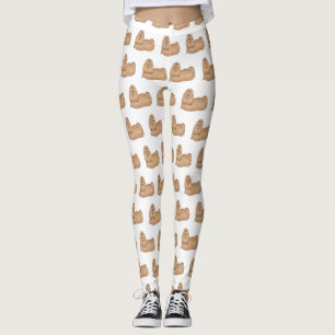 Leggings Shih tzu personalizado de pelo largo ilustracion