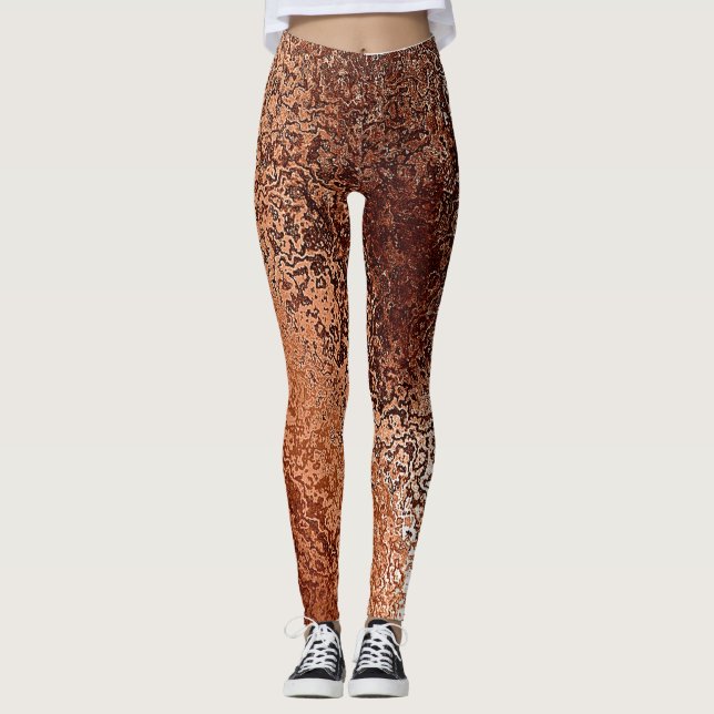Leggings Shimmer de cobre (Anverso)