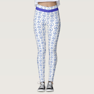 Leggings Signo de paz azul