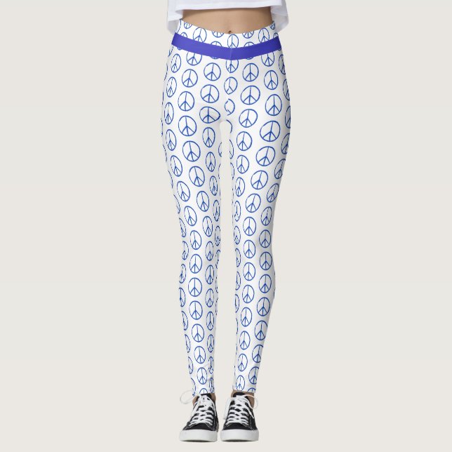 Leggings Signo de paz azul (Anverso)