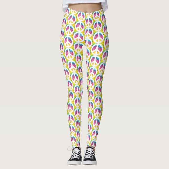 Leggings Signo de paz hippy (Anverso)