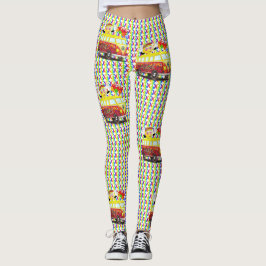 Leggings Signo de paz retro hippy Van 1960's 1970
