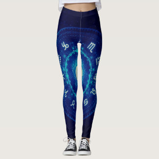 Leggings Signos zodíacos Astrología noche noche cielo luna