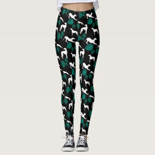 Leggings Silhouettes de Greyhound con hojas de Monstera