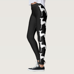 Leggings Silhouettes de Iggy Blanco con texto de Greyhound 