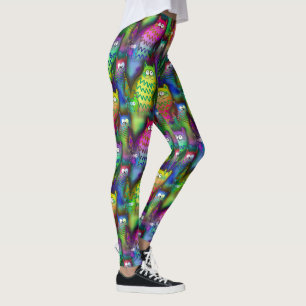 Leggings Silly Cats coloridos de alta calidad para mujeres