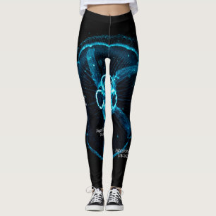 Leggings Silueta de medusa brillante