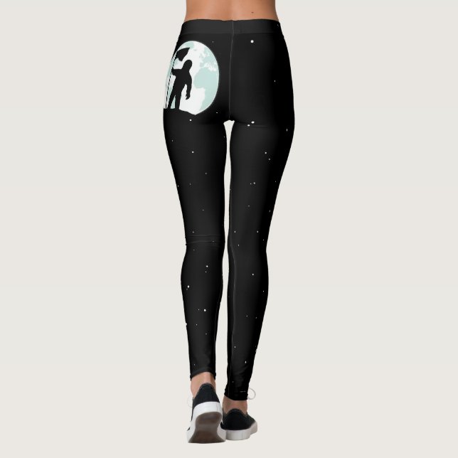 Leggings Silueta del astronauta (Reverso)