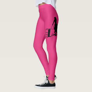 Leggings Silueta del caballo de Carreras del barril de la