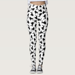 Leggings Siluetas de perro de caramelo PERSONALIZADO COLOR