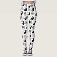 Símbolo blanco de Yinyang patrón chino