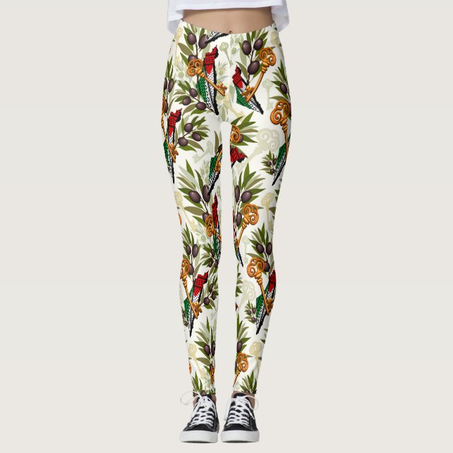 Leggings Símbolo clave palestino del derecho de retorno (Anverso)