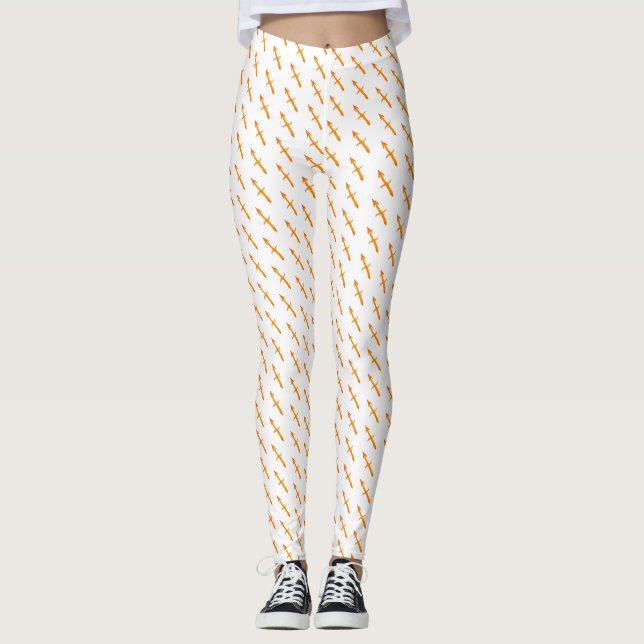 Leggings Símbolo de oro del Rótulo Sagittarius Zodiac (Anverso)