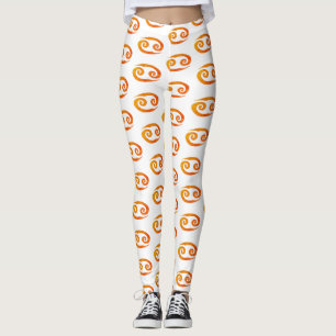 Leggings Símbolo de oro del Rótulo Zodiaco dorado del cánce
