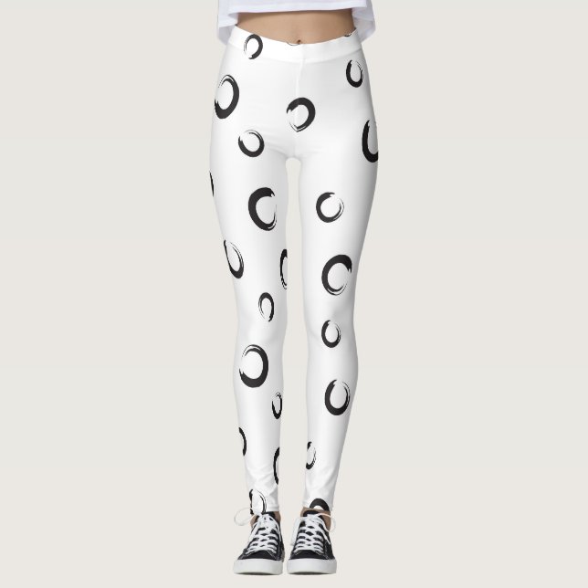 Leggings Símbolo de pincel de enso de arte moderno Símbolo  (Anverso)