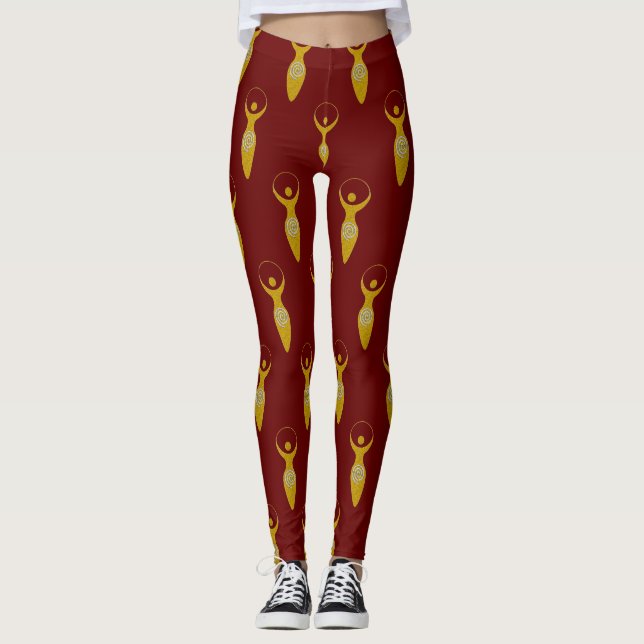 Leggings Símbolo espiritual - Diosa de la Tierra Gaya 1 Fla (Anverso)