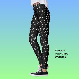 Leggings Símbolo feminista blanco negro