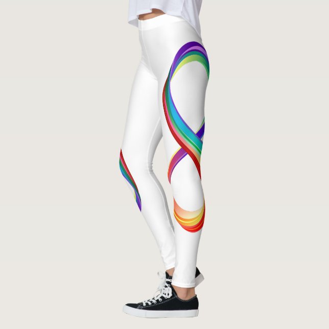 Leggings Símbolo infinito arcoiris en capas (Izquierda)