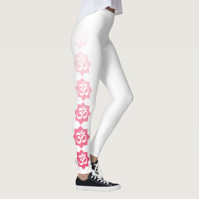 Leggings Símbolo rosa Om Lotus Flower Decour on (Derecha)