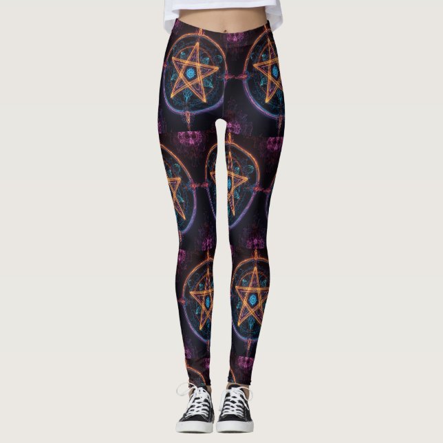 Leggings Símbolos celtas neones (Anverso)