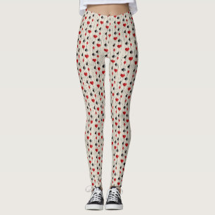 Leggings Símbolos de cartas de juego de póquer