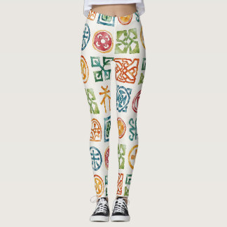 Leggings Símbolos de patrones sin foco