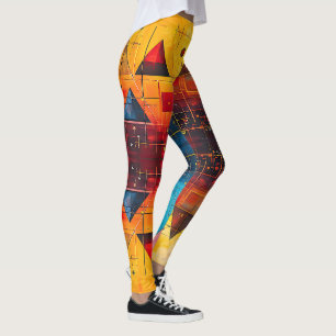 Leggings Símbolos geométricos Resumen #05.