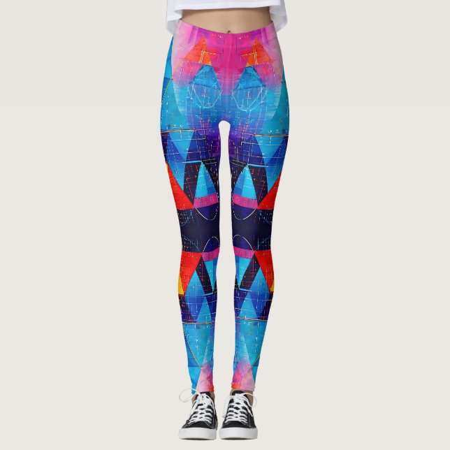 Leggings Símbolos geométricos Resumen #10 (Anverso)