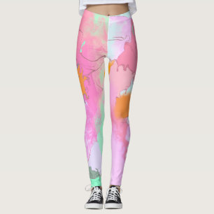 Leggings Simetría oriental psicodélica Resumen Arte