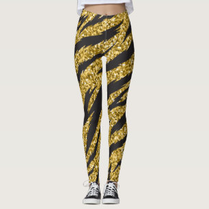 Leggings simple desértico tigre dorado patrón tigre moderno