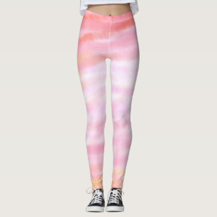 Leggings Simple minimalista rosa logotipo de la empresa de